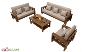 Bàn ghế sofa gỗ giá rẻ