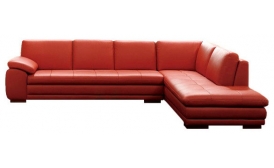 Ghế sofa góc màu đỏ