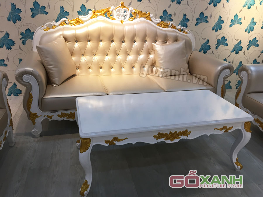 Bộ sofa cổ điển gỗ cao cấp, sofa gỗ hoàng cung quý tộc 2