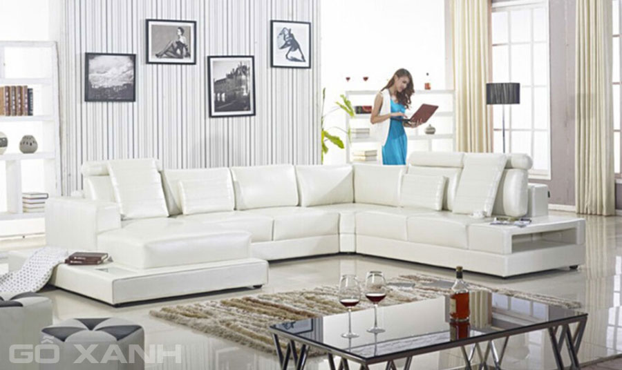 Hình ảnh ghế sofa chữ U cao cấp cho nhà hiện đại