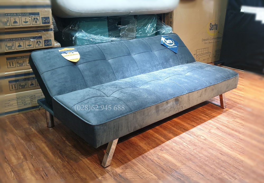 Ghế sofa giường / bed vải nhung xuất khẩu - Free ship Tphcm 1