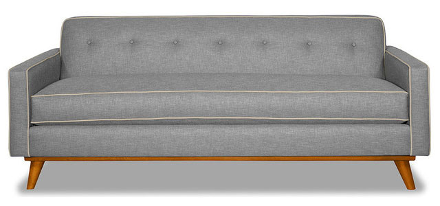Sofa đơn nhỏ xinh, đế gỗ, chân gỗ tự nhiên - goxanh.vn