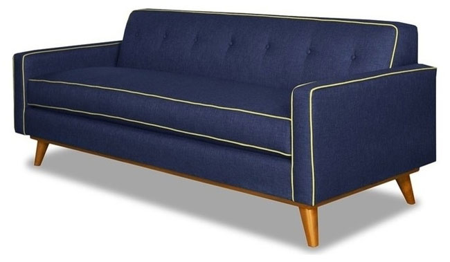 Sofa đơn nhỏ xinh, đế gỗ, chân gỗ tự nhiên - goxanh.vn 1