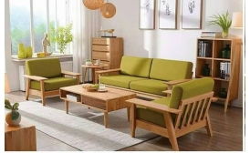 Bộ ghế sofa gỗ chung cư