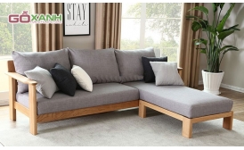 Ghế sofa gỗ bọc đệm hiện đại