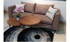 Ghế sofa vải nỉ kiểu dáng đơn giản