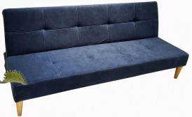 Sofa bật ra thành giường ngủ bọc vải màu xanh Navy