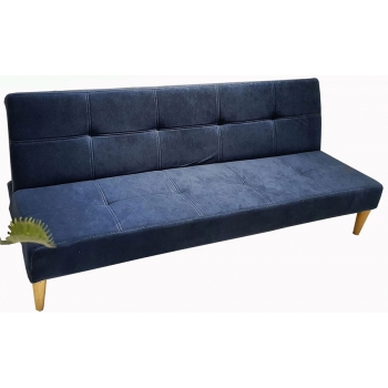 Sofa bật ra thành giường ngủ bọc vải màu xanh Navy