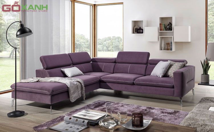 Siêu thị sofa Gỗ Xanh có nhiều mẫu sofa góc vải nỉ đẹp