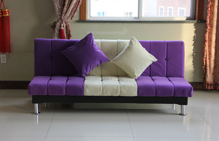 Sofa bed xinh, mẫu mới hiện đại, màu tím dễ thương