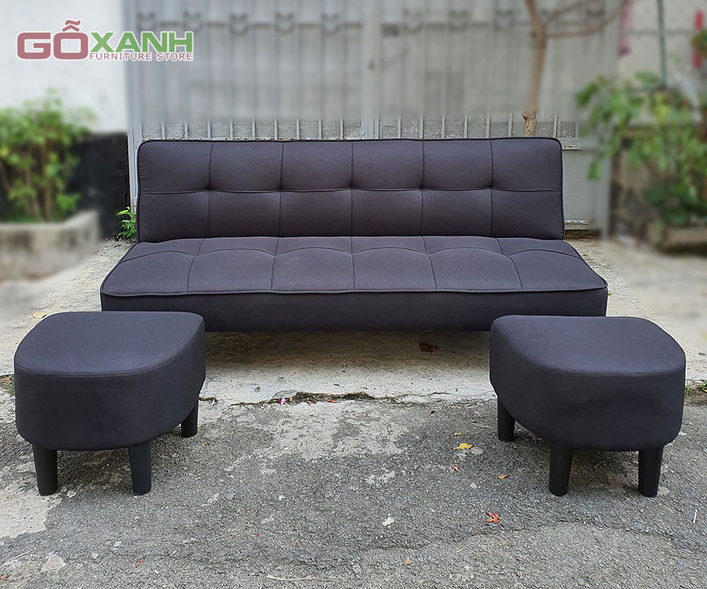 Sofa giường + 2 ghế đôn (Hàng xuất khẩu giá nội địa)