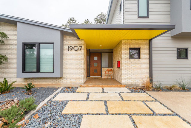 Tạo điểm nhấn màu vàng ấn tượng cho mặt tiền ngôi nhà của bạn 2